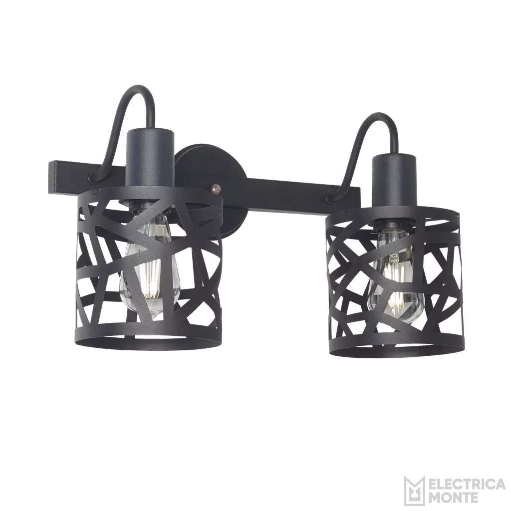Aplique "RONDA" 2 Luces Negro