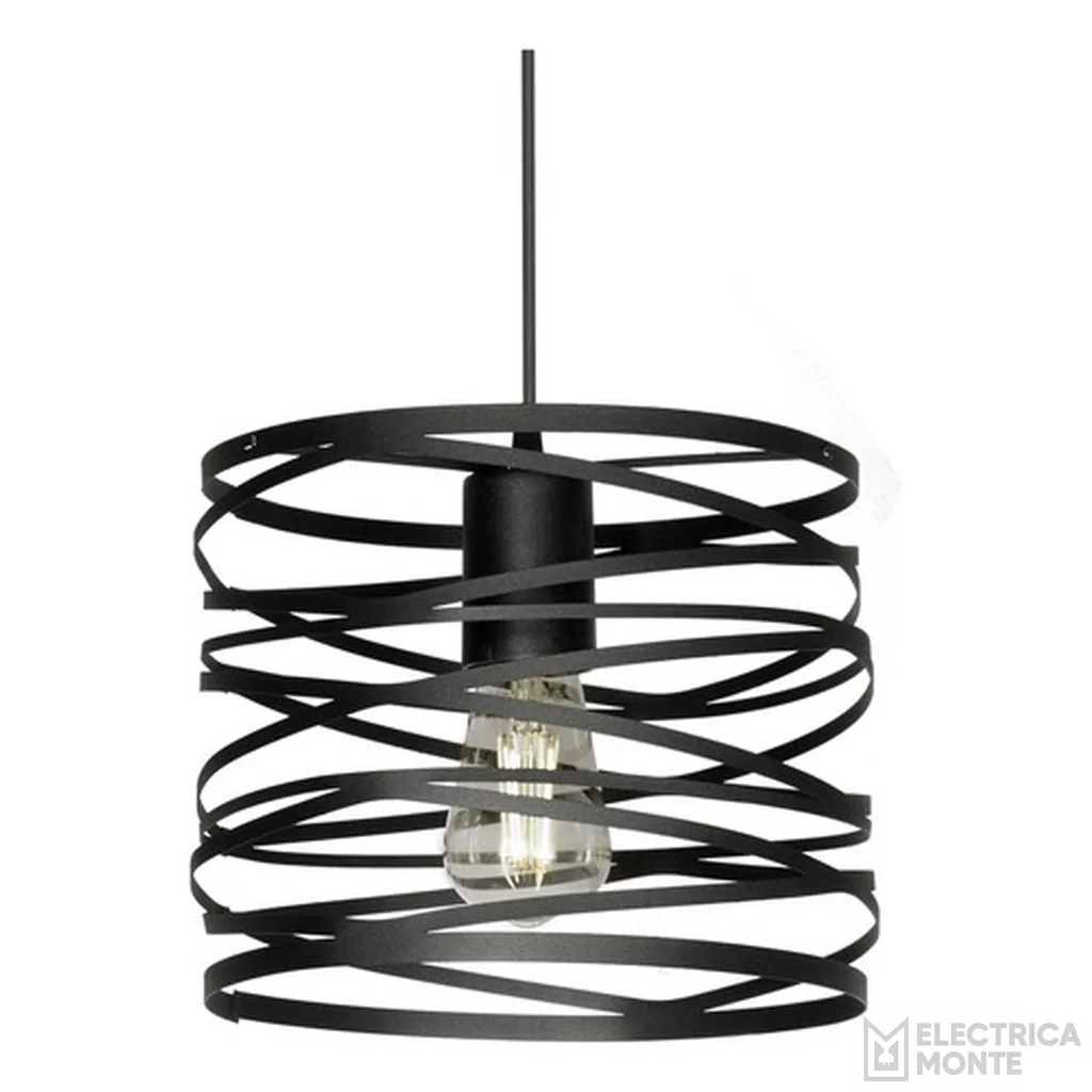 Colgante "LECCE " de chapa Negro