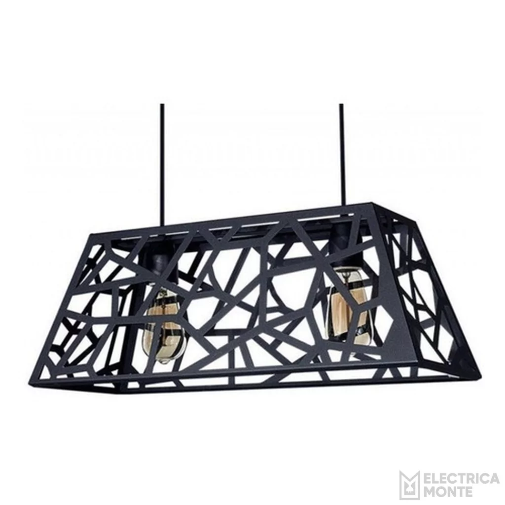 Colgante "MERIDA" 2 Luces Negro