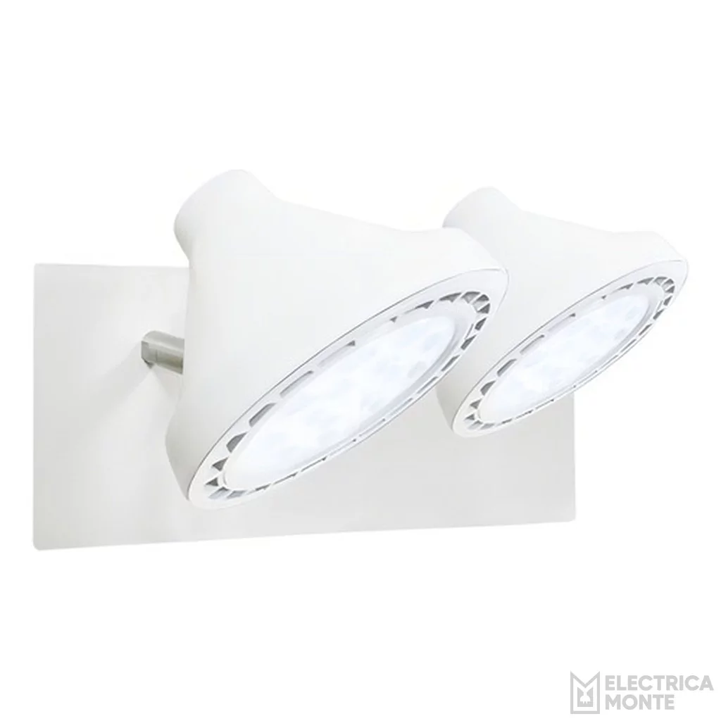 Spot Doble "OSLO" Blanco