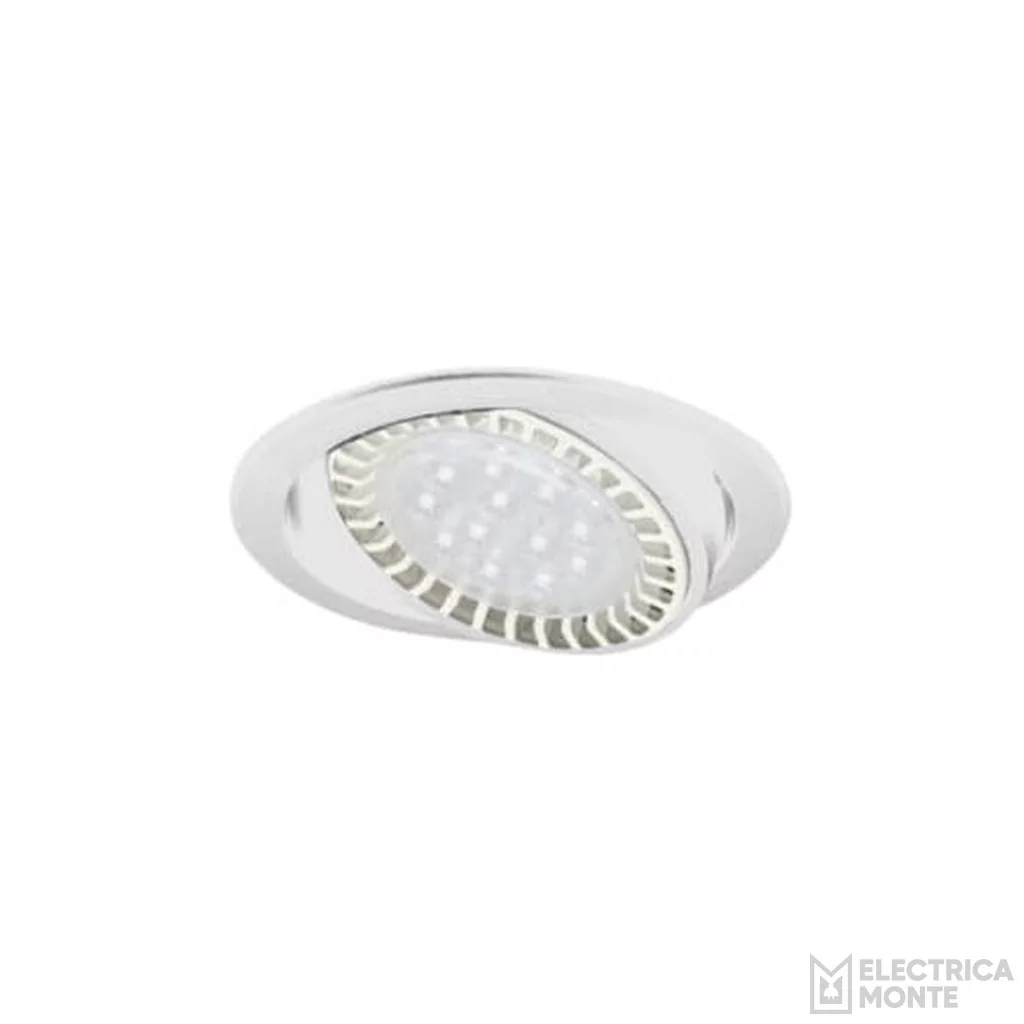 Spot de embutir redondo de pvc p/lampara AR-111 Blanco