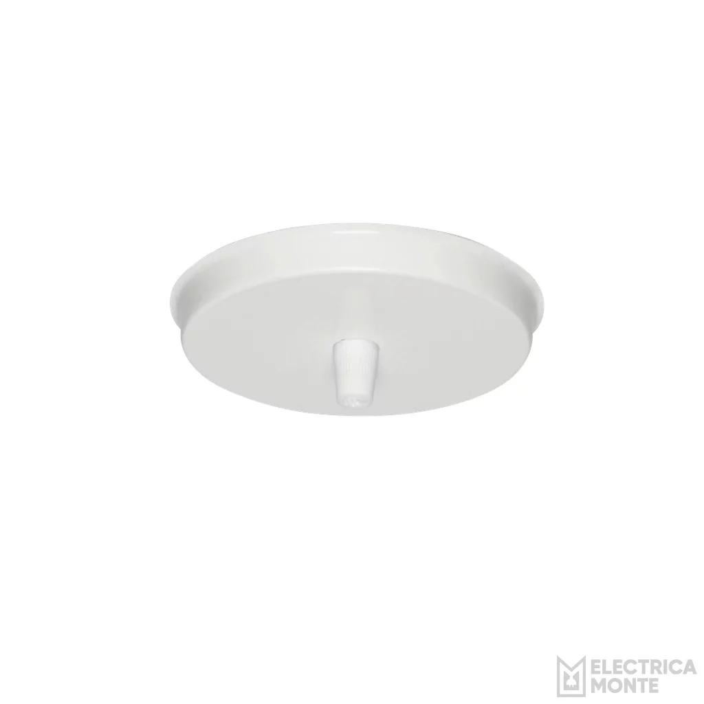 Tapa redonda de 3 luces s/cable Blanco