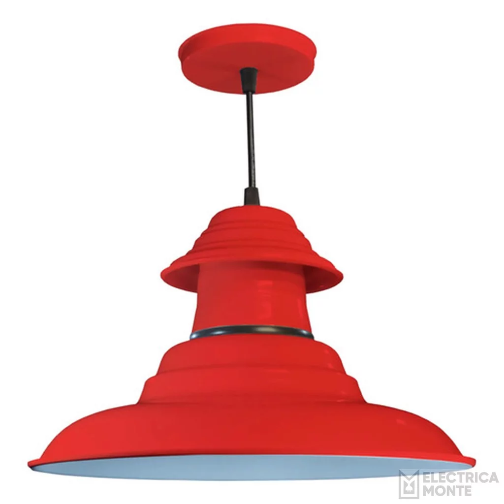 Colgante De Chapa 3 Piezas Rojo