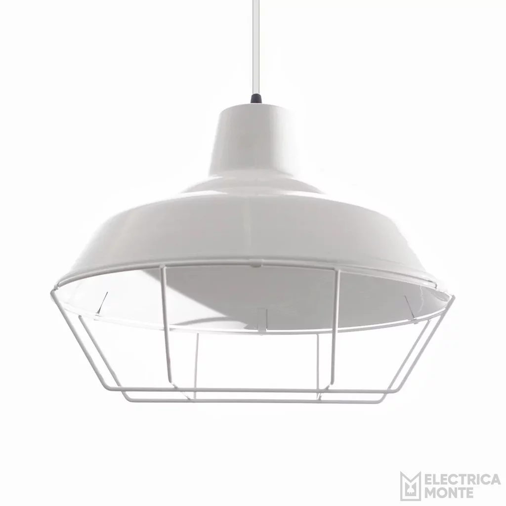 Colgante de Chapa Galponero R 30 Cm Blanco Base Blanca