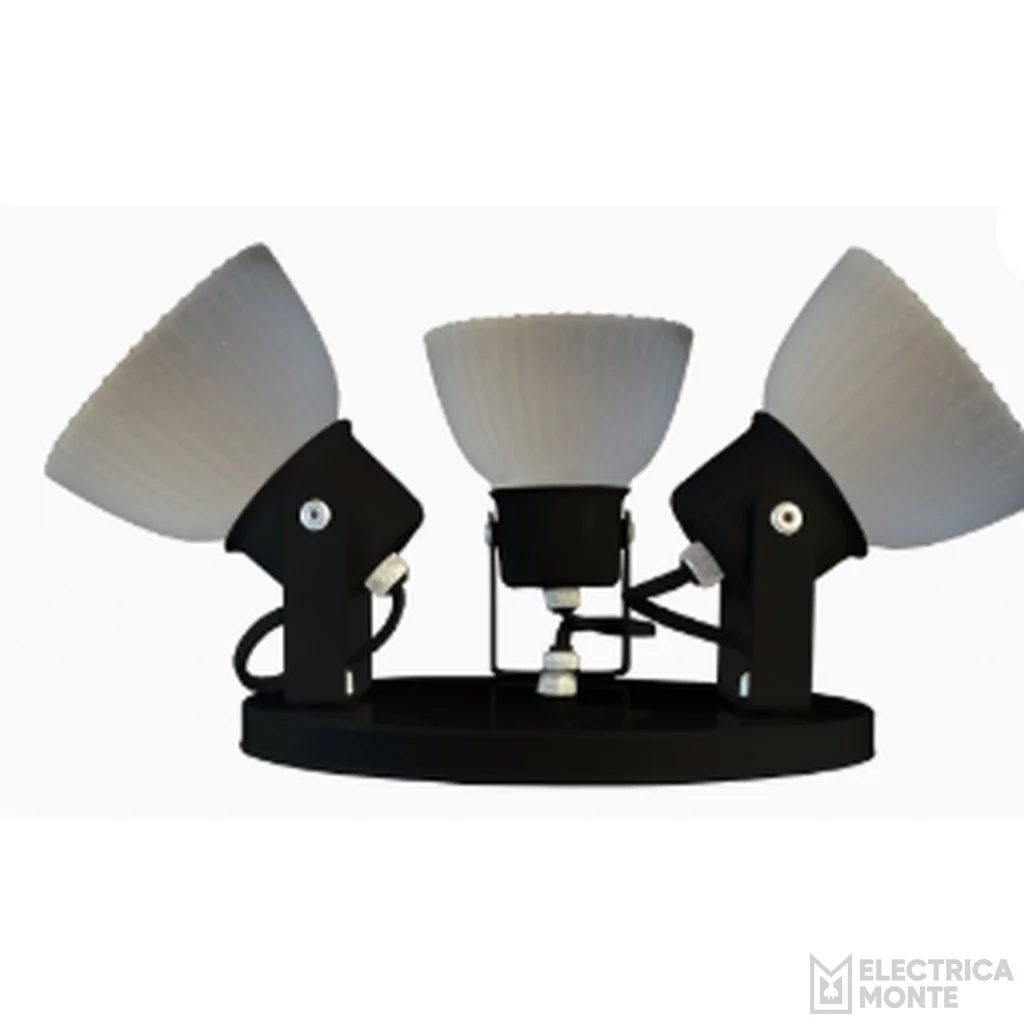 Spot Anabella 3 Luces Negro