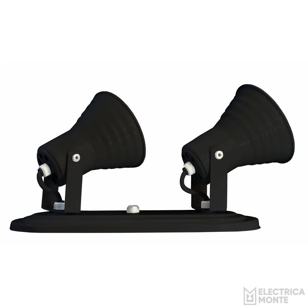 Spot Escalonado 2 Luces Negro