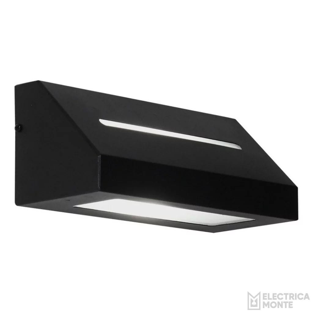 Aplique Difusor Unidireccional Angular Negro Monaco