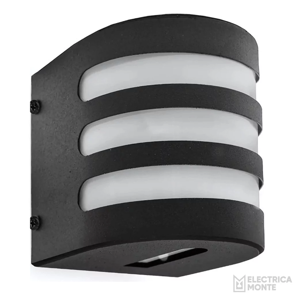Aplique Difusor Exterior Tubular  Negro Monaco
