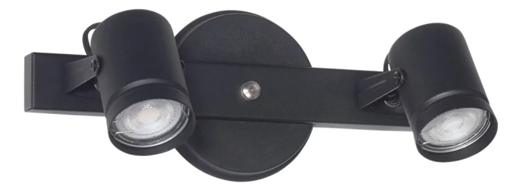 Spot Granada 2 Luces Negro