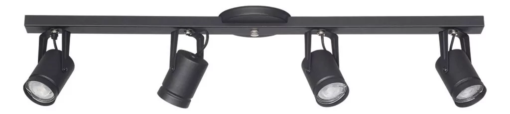 Spot Granada 4 Luces Negro