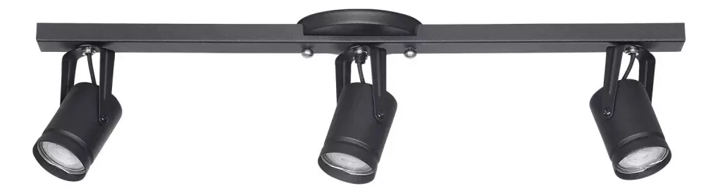 Spot Granada 3 Luces Negro