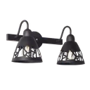 Aplique "SANTANDER" Dos Luces Negro