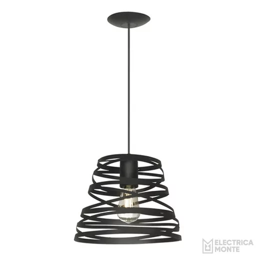 [C-1320-NT] Colgante "CESENA" de chapa Negro