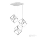 Colgante "CUBO" 3 Luces Blanco