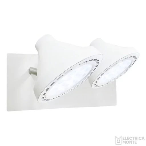 [S-216-BT] Spot Doble "OSLO" Blanco