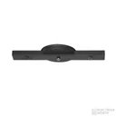Regleta p/colgante de 2 luces s/cables Negro