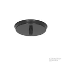 Tapa redonda de 3 luces s/cable Negro