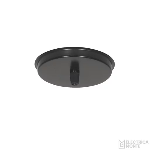 [X-64N] Tapa redonda de 3 luces s/cable Negro