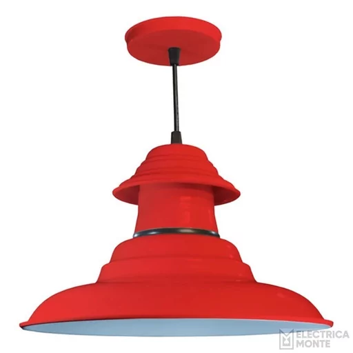 [820371] Colgante De Chapa 3 Piezas Rojo