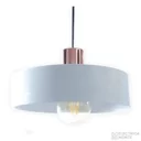 Colgante de Chapa Hebe 25 cm Blanco Texturado / Cobre