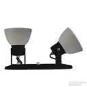 Spot Anabella 2 Luces Redondas Negro