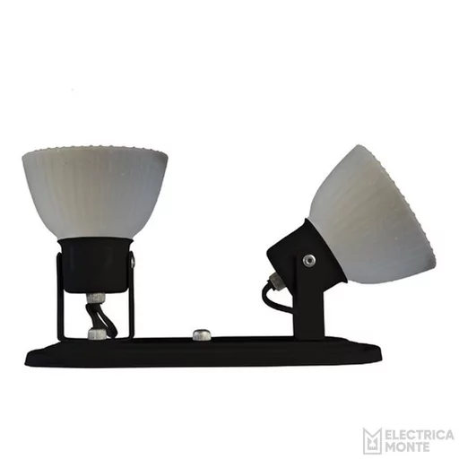 [730103] Spot Anabella 2 Luces Redondas Negro