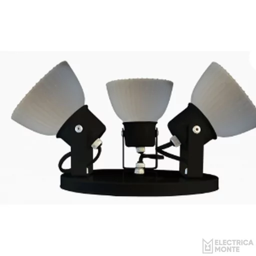 [730105] Spot Anabella 3 Luces Negro