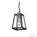 Farol Zeus III Minimalista Colgante Vidrio Transparente Zocalo E27 Chapa
