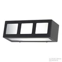 Aplique Difusor Exterior Rectangular Negro Monaco