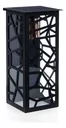 Farol Catania para Pared y Vidrio Transparente Negro