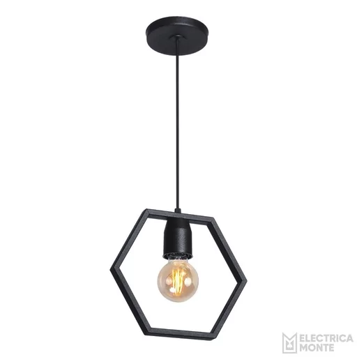 [C-112/25N] Colgante Tarento 25cm Negro