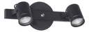 Spot Granada 2 Luces Negro