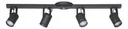 Spot Granada 4 Luces Negro