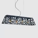 Colgante "MERIDA" 4 Luces Negro